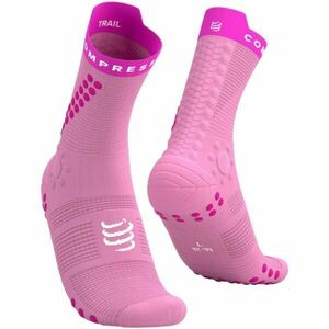 Compressport PRO RACING SOCKS v4.0 TRAIL Futózokni, rózsaszín, méret kép
