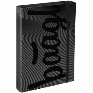 BAAGL JUMBO DARKNESS Füzettartó box A4, sötétszürke, méret kép