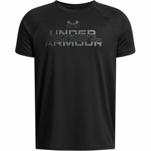 Under Armour SPLIT WORDMARK Fiú póló, fekete, méret S kép