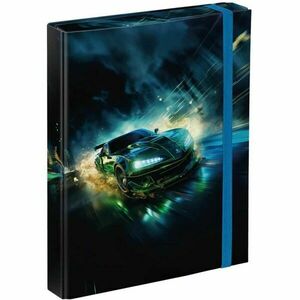 BAAGL RACING CAR Füzettartó box A5, fekete, méret kép
