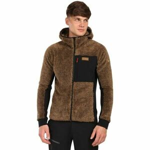 KILPI NORKA Férfi bolyhos polár kapucnis pulóver, barna, méret kép