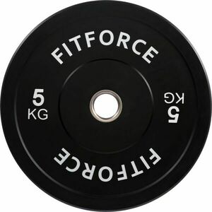 Fitforce PLRO 5 KG x 50 MM Súlyzótárcsa, fekete, méret 5 KG kép