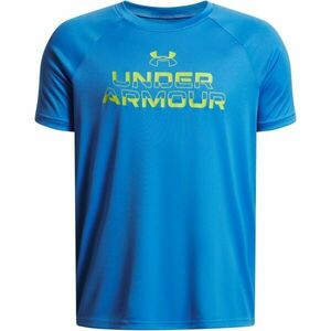 Under Armour SPLIT WORDMARK Fiú póló, kék, méret M kép