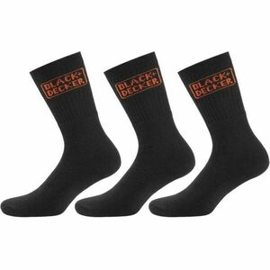 BLACK & DECKER SOCKS 3P Munkazokni, fekete, méret 43-46 kép