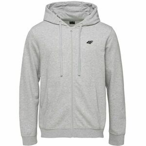 4F SWEATSHIRT FULL ZIP Férfi pulóver, szürke, méret kép