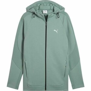 Puma EVOSTRIPE FULL ZIP HOODIE Férfi pulóver, világoszöld, méret kép