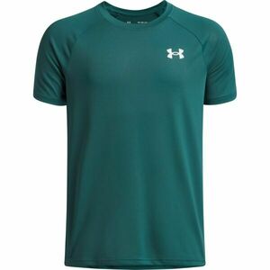 Under Armour UA TECH 2.0 SS Fiú póló sportoláshoz, sötétzöld, méret L kép
