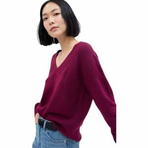 GAP V-FOREVERCOZY Női pulóver, bordó, méret kép
