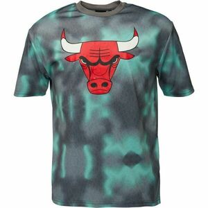 New Era CHICAGO BULLS NBA ALL OVER PRINT Férfi póló, sötétzöld, méret kép