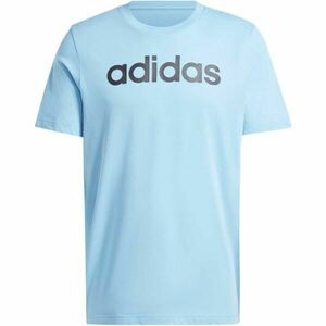 adidas ESSENTIALS SINGLE JERSEY LINEAR Férfi póló, világoskék, méret kép