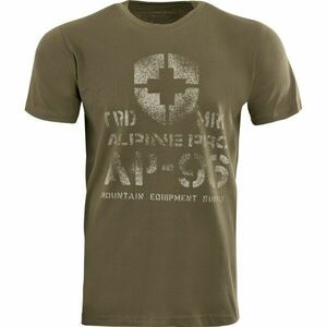 ALPINE PRO MERES Férfi póló, sötétzöld, méret kép
