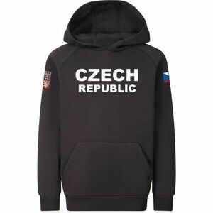 PROGRESS CZ HOODY JR Junior szurkolói pulóver, fekete, méret 140-146 kép