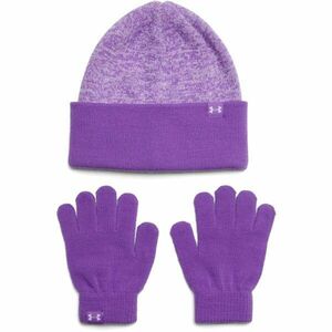 Under Armour BEANIE COMBO Sapka és kesztyű szett, lila, méret kép