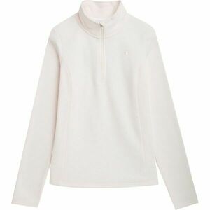 4F FLEECE 1/2 ZIP Női fleece pulóver, fehér, méret kép