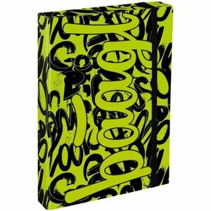BAAGL JUMBO LIME Füzettartó box A4, fekete, méret kép