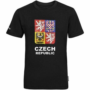 PROGRESS CZ TSHIRT JR Junior bambusz szurkolói póló, fekete, méret 128-134 kép