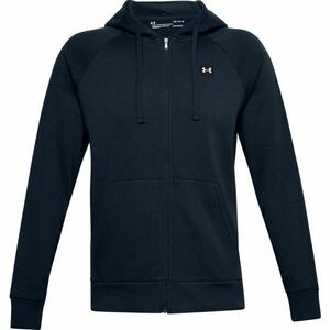 Under Armour RIVAL FLEECE FZ HOODIE Férfi pulóver, sötétkék, méret M kép