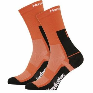 Horsefeathers CADENCE LONG Kerékpáros zokni, narancssárga, méret 37-39 kép