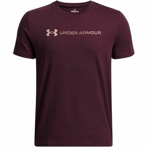 Under Armour LOGO WORDMARK Gyerek póló, bordó, méret M kép