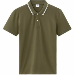 CELIO LEPRIME Férfi galléros póló, khaki, méret kép