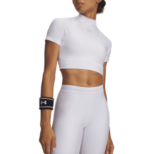 Rövid ujjú póló Under Armour Under Armour HeatGear Crop Mock Women kép