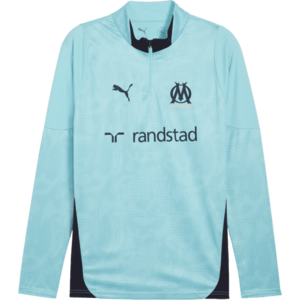 Hosszú ujjú póló Puma Olympique Marseille Training 1/4 Zip Top 2025/26 kép
