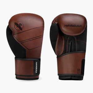 Hayabusa S4 bőr barna bokszkesztyűk S4LBG (S4 Leather S4LBG) kép