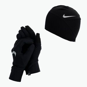 Nike Essential Running női sapka + kesztyű szett fekete N1000595-082 (Essential Running N1000595) kép