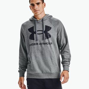 Under Armour férfi edzőpulóver Rival Fleece Big Logo HD sötétszürke 1357093-012 (Rival Fleece Big Logo HD 1357093) kép