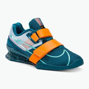 Nike Romaleos 4 kék/narancs súlyemelő cipő. Méret: 40.5 EU kép