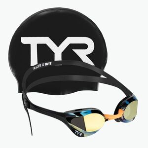 TYR Tracer-X Elite tükrözött arany/fekete úszószemüveg (Tracer-X Elite Mirrored LGTRXELM_756) kép