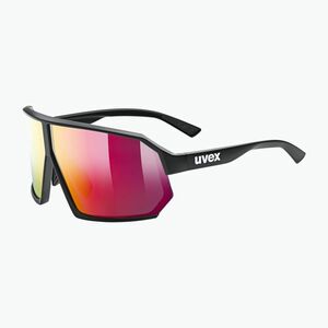 Napszemüveg UVEX Sportstyle 237 black matt/mirror red (Sportstyle 237 53/3/058/2216) kép