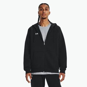 Férfi melegítőfelső Under Armour Rival Fleece FZ Hoodie black/white (Rival Fleece FZ Hoodie 1379767-001) kép