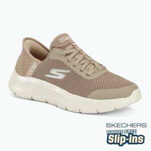 SKECHERS Slip-ins női Go Walk Flex Grand Entry taupe/fehér cipő (Go Walk Flex Grand Entry 124836) kép