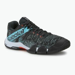 Cipő do padla férfi Babolat Movea black/ light blue (Movea 30F24571) kép