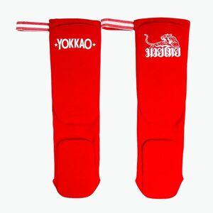YOKKAO Muay Thai Boxing sípcsontvédő piros (Muay Thai Boxing SYGL-002) kép
