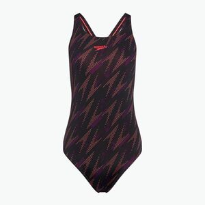 Speedo HyperBoom Allover Medalist fekete/plum dandy/siren piros egyrészes fürdőruha (HyperBoom Allover Medalist 8-1219917597) kép