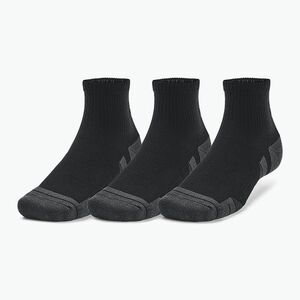 Under Armour Performance Tech 3 Pack edzőzokni fekete/fekete/sugár szürke (Performance Tech 1379510-001) kép