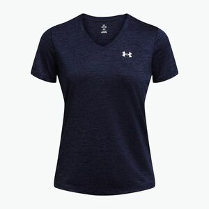 Under Armour Tech V-Twist midnight navy/fehér női edzőpóló (Tech V-Twist 1384227-410) kép