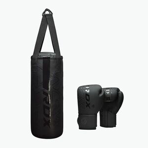 RDX F6 Junior boxzsák + bokszkesztyű matt fekete (F6 Junior Punch Bag + Boxing Gloves 3JPB-F6MB-2FT) kép