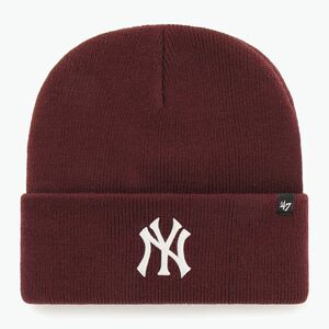 Téli sapka 47 Brand MLB New York Yankees Haymaker dark maroon (MLB New York Yankees Haymaker B-HYMKR17ACE-KM) kép