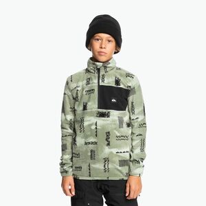 Gyerek snowboard pulóver Quiksilver Aker Half Zip Fleece shadow checks desert sage (Aker Half Zip Fleece EQBFT03902-GLF1) kép