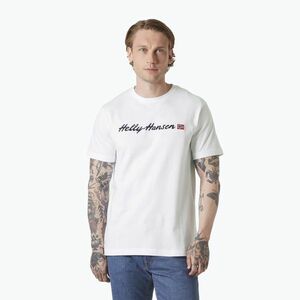 Férfi Helly Hansen Core Graphic T 2.0 póló fehér (Core Graphic T 2.0 54599_001) kép