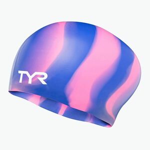 TYR úszósapka Multi-Color hosszú haj szilikon lila/rózsaszín (Multi-Color Long Hair Silicone LCSLM_547) kép