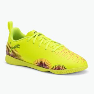 PUMA Future 8 Play It sárga riasztás/ puma fekete/ sun struck gyermek focicipő (Future 8 Play It Jr 108397) kép