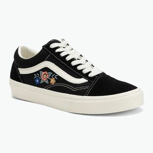 Vans Old Skool fekete virágos cipő (Old Skool VN000D7ZF2B1) kép