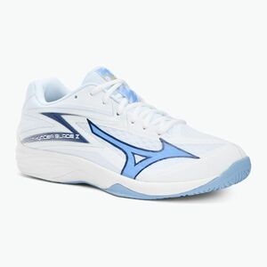 Mizuno Thunder Blade Z röplabda cipő fehér/balwether kék/bel air kék (Thunder Blade Z V1GA237097) kép