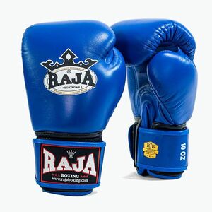 RAJA BOXING Single Standard valódi bőr kék boxkesztyű (Standard Genuine Leather RBGV-GL-1-BU) kép
