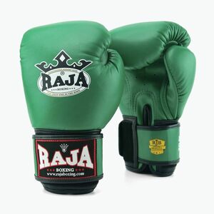 RAJA BOXING Single Standard valódi bőr zöld bokszkesztyű (Standard Genuine Leather RBGV-GL-1-GN) kép