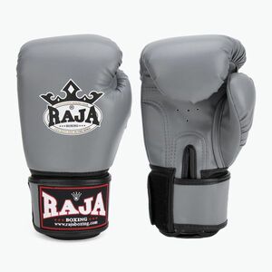 RAJA BOXING szimpla félbőr bokszkesztyű szürke bokszkesztyű (Single Semi Leather RBGV-SL-1-GY) kép